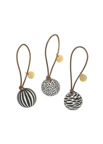 METTE DITMER - GLOBE Christmas baubles, 3-pack - Black