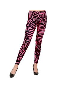 Widmann Leggings années 80 UV zèbre rose pour femme