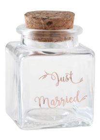 Santex Fiole en verre Cadeau d'invité Just Married