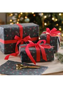 Ginger Ray Kit d'emballage cadeau éco houx de Noël