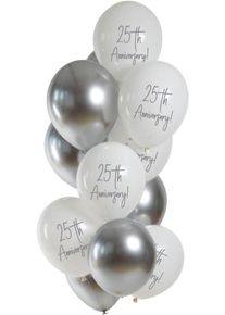 Folat Mix di palloncini 12° anniversario 25° 33 cm