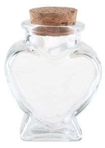 Santex Hjerteformet glas gæstegave 6cm