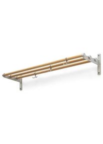 Kapstok Zweedse Staatsspoorwegen Eiken/Aluminium