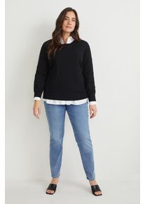 C&Amp;A Skinny jeans-mid waist-One Size Fits More, Blauw, Maat: 50-54