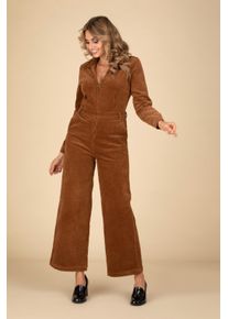 Surkana Bonnie Cord Jumpsuit in Braun