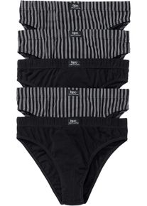 Truse med bomull (5-pack), svart, størrelse 7 (XL), bonprix