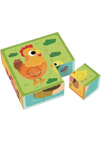 2Kids Toys Wooden Blocks Farm cubi in legno 12 m+ 9 pz