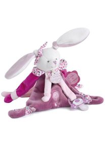 Doudou Gift Set Bunny with Soother Clip pluche knuffel met clip 1 st