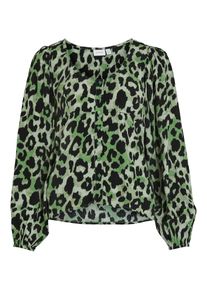 Vila Dames Blouse 'Fini' lichtgroen / zwart XS
