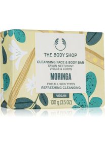 The Body Shop Moringa Cleansing Bar sapone solido per viso e corpo 100 g