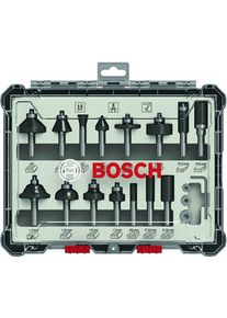Bosch Bosc Fräsersatz 15 pcs Mixed 1/4" shank | 26070174
