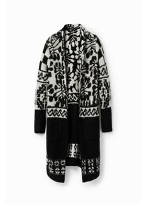 Desigual Geacă tricotată 'M. Christian Lacroix' Femei negru, Mărimea L