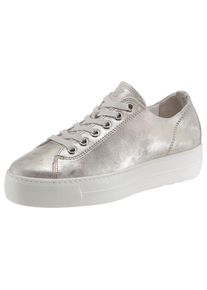 Paul Green Dames Sneakers laag zilver 35.5