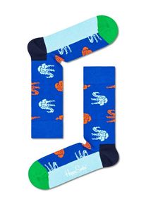 Nadměrná velikost: Happy Socks, Ponožky s krokodýlím motivem Modrá