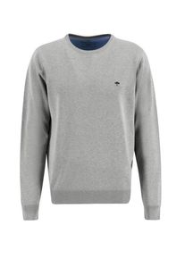 Nadměrná velikost: Fynch-Hatton, Bavlněný svetr s kulatým výstřihem Stříbro