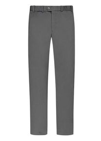 Plus size : Hiltl, Chinos in a cotton blend, Peaker in a Anthracite