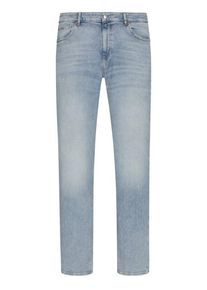 Plus size : BOSS Orange, 5-pocket jeans in washed look with stretch fabric in a Light Blue