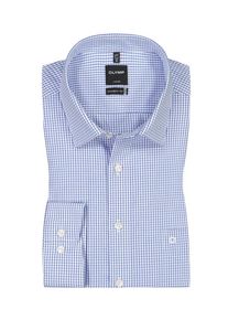 Plus size : OLYMP, Luxor Modern Fit shirt with check pattern in a Blue