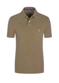 Plus size : Polo Ralph Lauren, Polo shirt with small embroidered logo in a Cognac