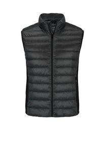 Nadměrná velikost: Calvin Klein, Prošívaná vesta s bočními pruhy s logem Černá