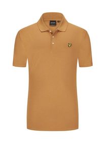 Lyle & Scott Nadměrn&aacute; velikost: Lyle & Scott, Polo tričko s v&yacute;&scaron;ivkou loga Hněd&aacute;