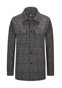 Jack & Jones Plus size : Jack & Jones, Overshirt in a wool look in a Black