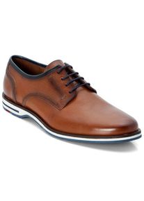 Plus size : Lloyd, Derby shoes in smooth leather with contrasting sole in a Cognac