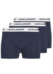 Jack & Jones Nadměrná velikost: Jack & Jones, Balení 3 ks boxerek Námořnická Modrá