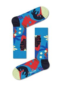 Nadměrná velikost: Happy Socks, Ponožky s tropickým motivem Modrá