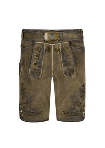 Plus size : MADDOX COUNTRY, Embroidered lederhosen in a Beige