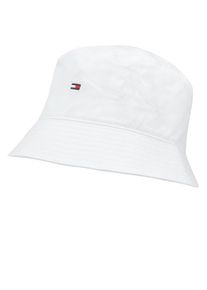 Nadměrn&aacute; velikost: Tommy Hilfiger, Bavlněn&yacute; klobouk bucket s vy&scaron;it&yacute;m logem B&iacute;l&aacute;