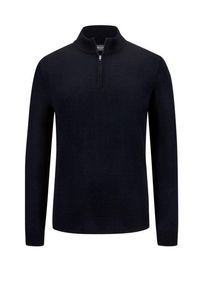 Plus size : Maerz, Troyer in virgin wool in a Navy Blue