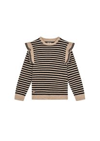 Scalpers Sweter 'New Parisian' dla dziewczynek ciemny beż / czarny Rozmiar 104