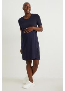 C&A Mama C&A Umstands-T-Shirt-Kleid, Blau, Taille: S
