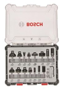 Bosch Bosc Fräsersatz 15 pcs Mixed 6mm shank | 260701747