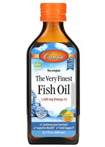Carlson, The Very Finest Fish Oil, Natural Orange, 200 ml (122,85 EUR pro kg)