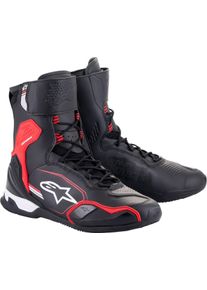 Alpinestars Superfaster, bottes courtes , couleur: Noir/Rouge Clair/Blanc , taille: 9 US