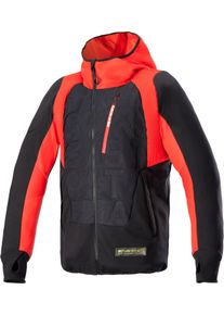 Alpinestars MO.ST.EQ Hybrid, giacca in tessuto , colore: Nero/Rosso , dimensione: XL