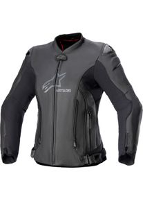 Alpinestars Stella Gp Plus V4, leren/textiel jas dames , kleur: zwart/zwart , maat: 46