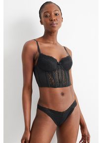 C&Amp;A Corsage mit Bügel-wattiert, Schwarz, Taille: 75 B