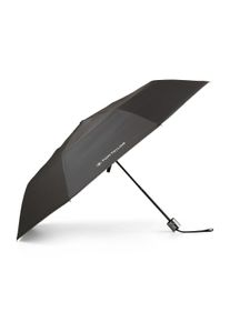 Tom Tailor Unisex Extra kleiner Regenschirm, schwarz, Logo Print, Gr. ONESIZE, polyester