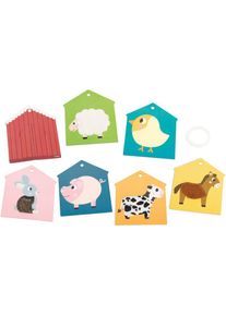 Janod Tactile Cards activity speelgoed Farm 12 m+ 6 st