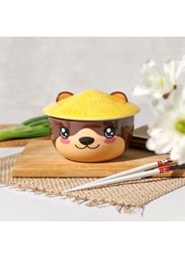 Ciotola Kawaii di Lontra con coperchio per fan di Anime