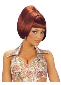 Widmann Perruque Bob femme rouge des années 70