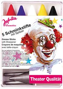 5 crayons de maquillage avec taille-crayon