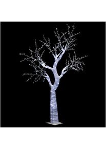 Déco extérieure Arbre lumineux 690 LED Blanc froid 8 jeux de lumière H 250 cm - Feeric Christmas - Blanc