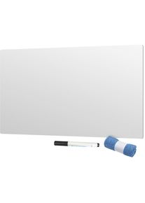 SMIT VISUAL Whiteboard, zonder frame, geëmailleerd staal, wit, b x h x d = 580 x 430 x 7 mm, met toebehoren