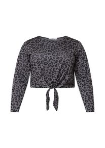 ABOUT YOU Curvy Koszulka 'Maria' dla kobiet szary / antracytowy Rozmiar XXXL