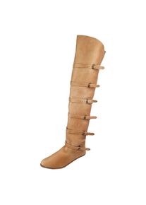 Bucket boots brown with nailed sole