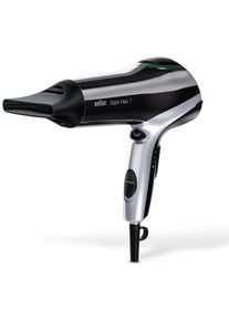 Braun Satin Hair 7 HD710 Haartrockner, 2200W, Iontec Technologie, Styling-Düse, schwarz/silber